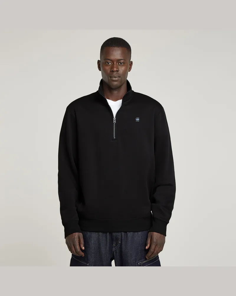 G-STAR RAW Premium Core Half Zip Sweatshirt - Schwarz - Herren Schwarz
