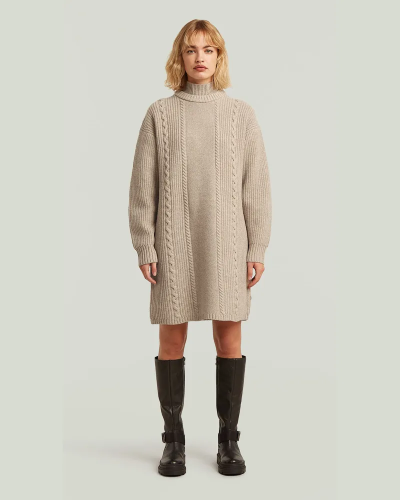 G-STAR RAW Cable Loose Knit Kleid - Mehrfarbig - Damen Mehrfarbig