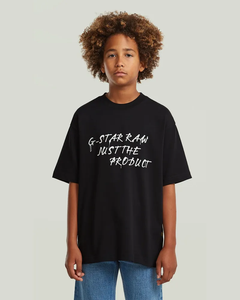 G-STAR RAW Boys Oversized T-Shirt - Schwarz - jungen Schwarz