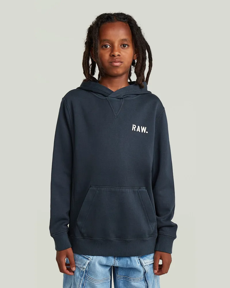 G-STAR RAW Boys Premium Core Hooded Sweatshirt - Dunkelblau - jungen Dunkelblau
