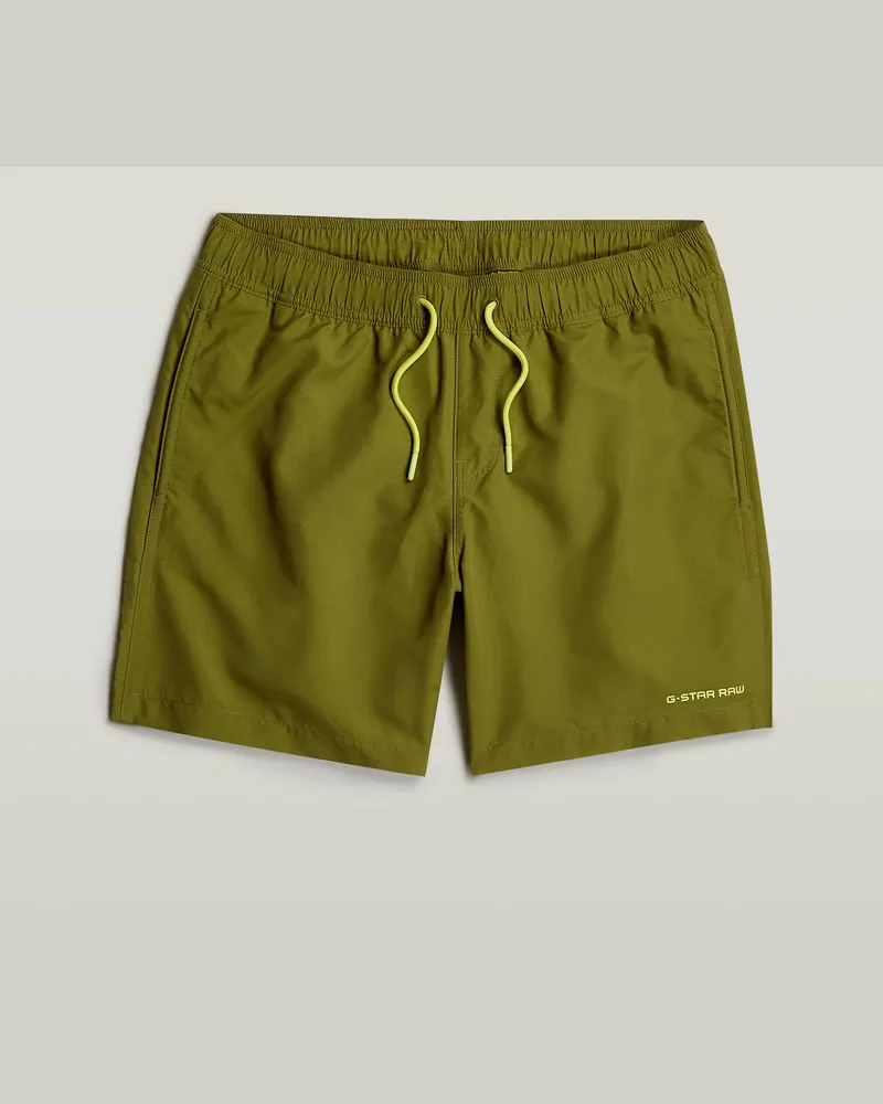 G-STAR RAW Dirik Solid Badeshorts - Grün - Herren Grün