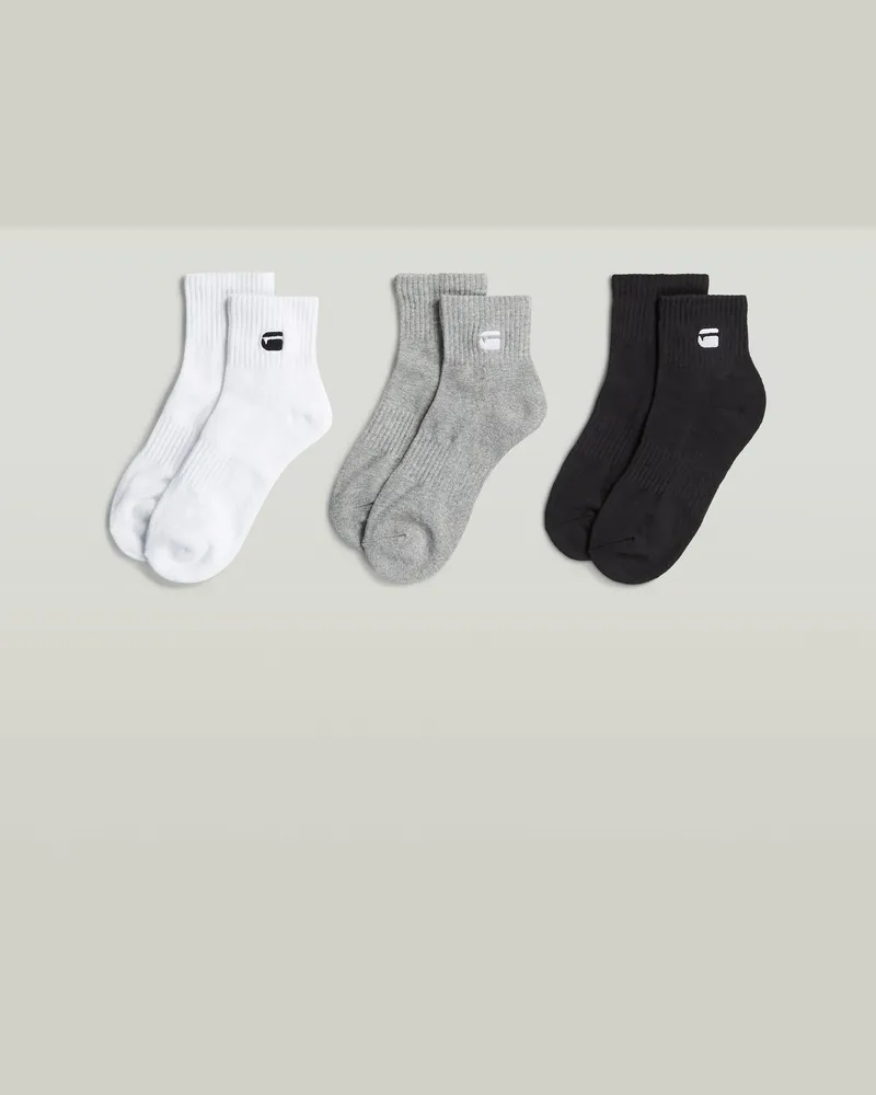 G-STAR RAW Short Socks 3er-Pack - Mehrfarbig - Herren Mehrfarbig