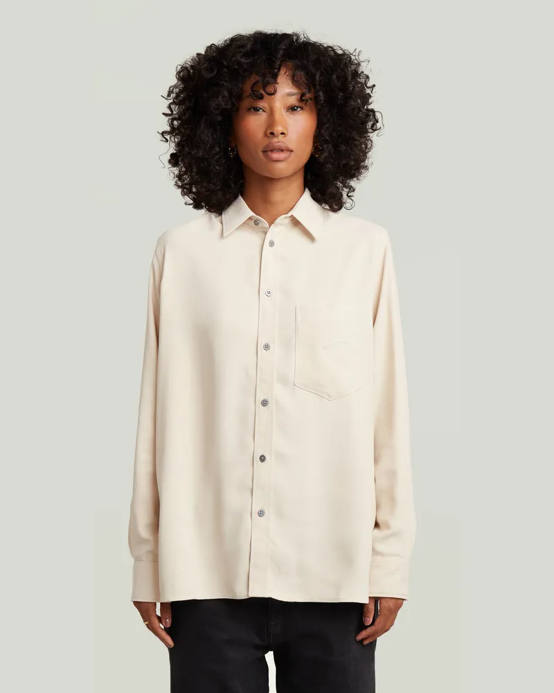 G-STAR RAW Regular Long Sleeve Shirt - Weiß - Damen Weiß