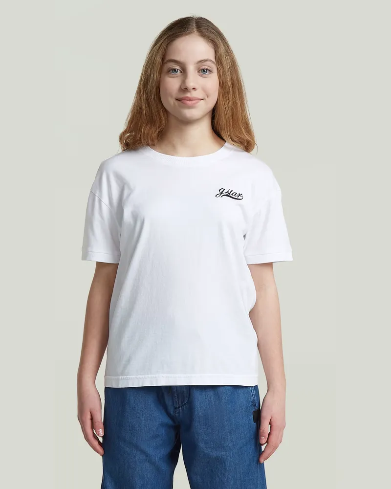G-STAR RAW Girls Badge Top - Weiß - mädchen Weiß