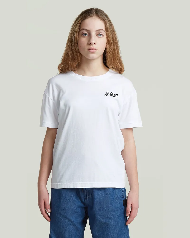 G-STAR RAW Girls Badge Top - Weiß - mädchen Weiß