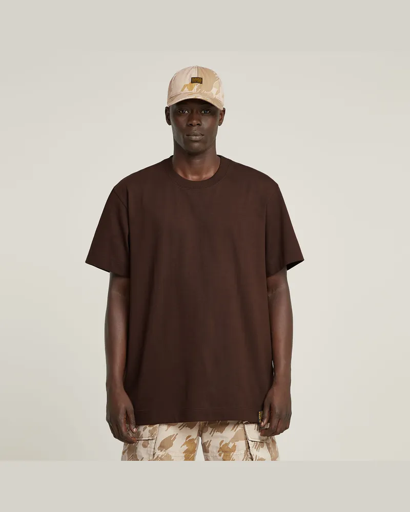 G-STAR RAW Heavy Weight Essential Loose T-shirt - Braun - Herren Braun