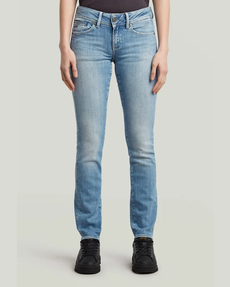 G-STAR RAW Midge Slim Straight Jeans - Hellblau - Damen Hellblau