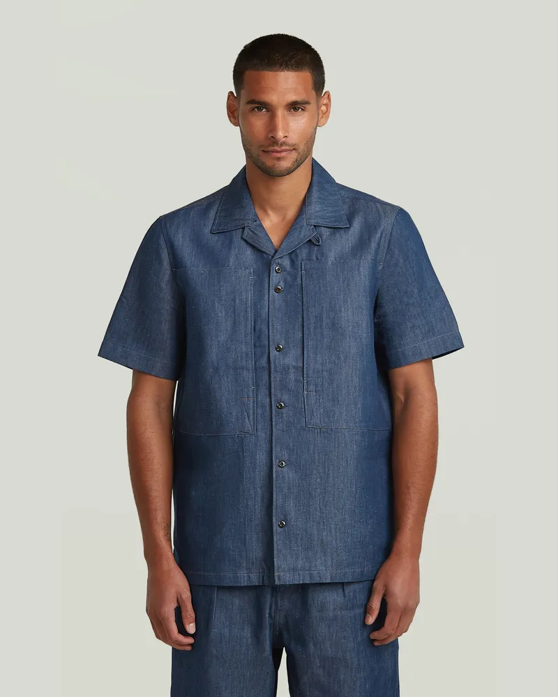 G-STAR RAW Workwear Resort Regular Shirt - Dunkelblau - Herren Dunkelblau