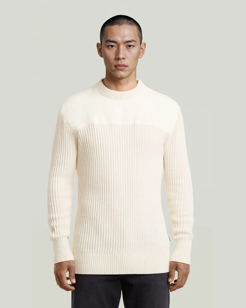 G-STAR RAW Army Ribbed Knit - Beige - Herren Beige