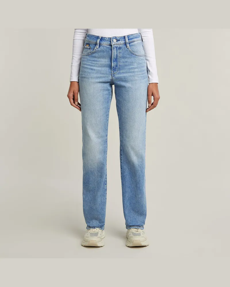 G-STAR RAW Viktoria High Straight Jeans - Hellblau - Damen Hellblau