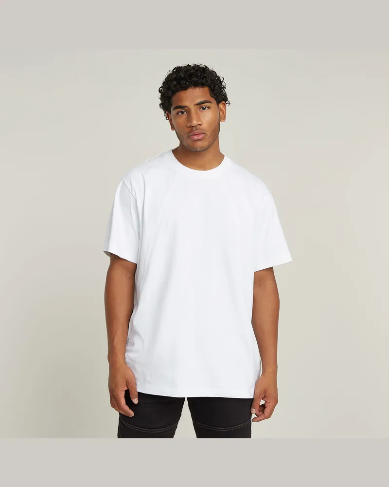 G-STAR RAW Seam Detail Loose T-Shirt - Weiß - Herren Weiß