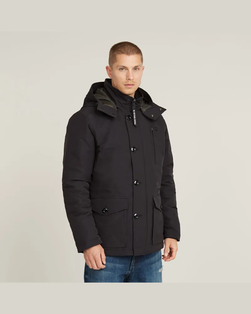 G-STAR RAW Vodan Padded Hooded Jacket - Schwarz - Herren Schwarz