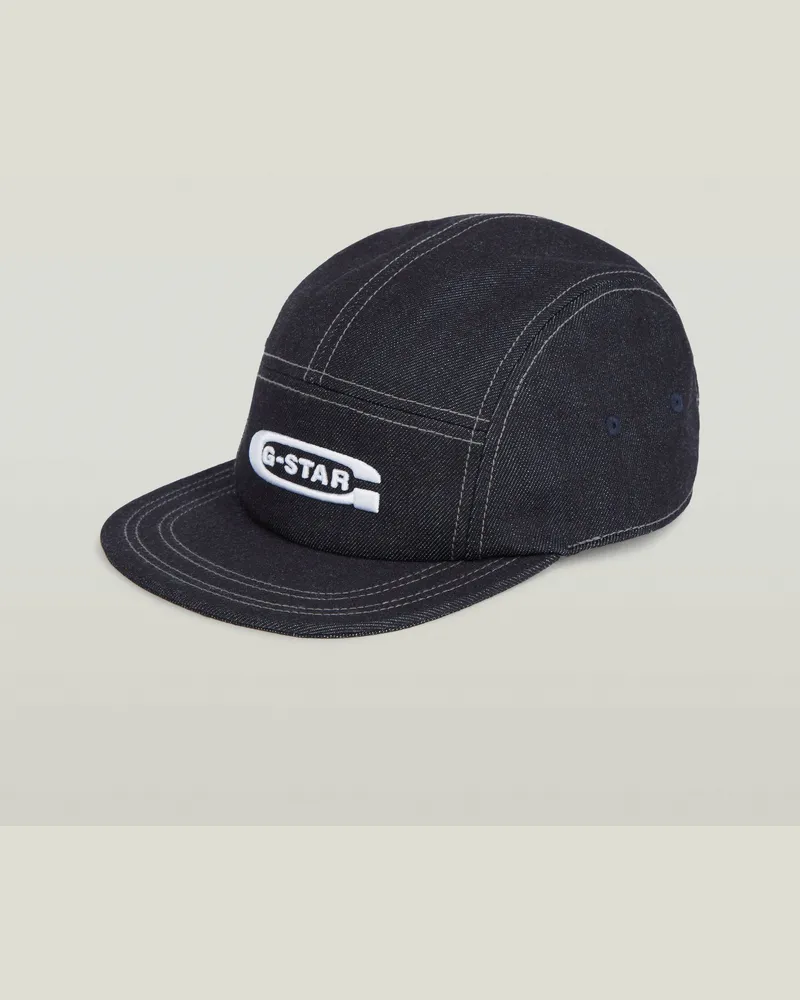 G-STAR RAW Flat Brim 5 Panel Cap - Dunkelblau - Herren Dunkelblau
