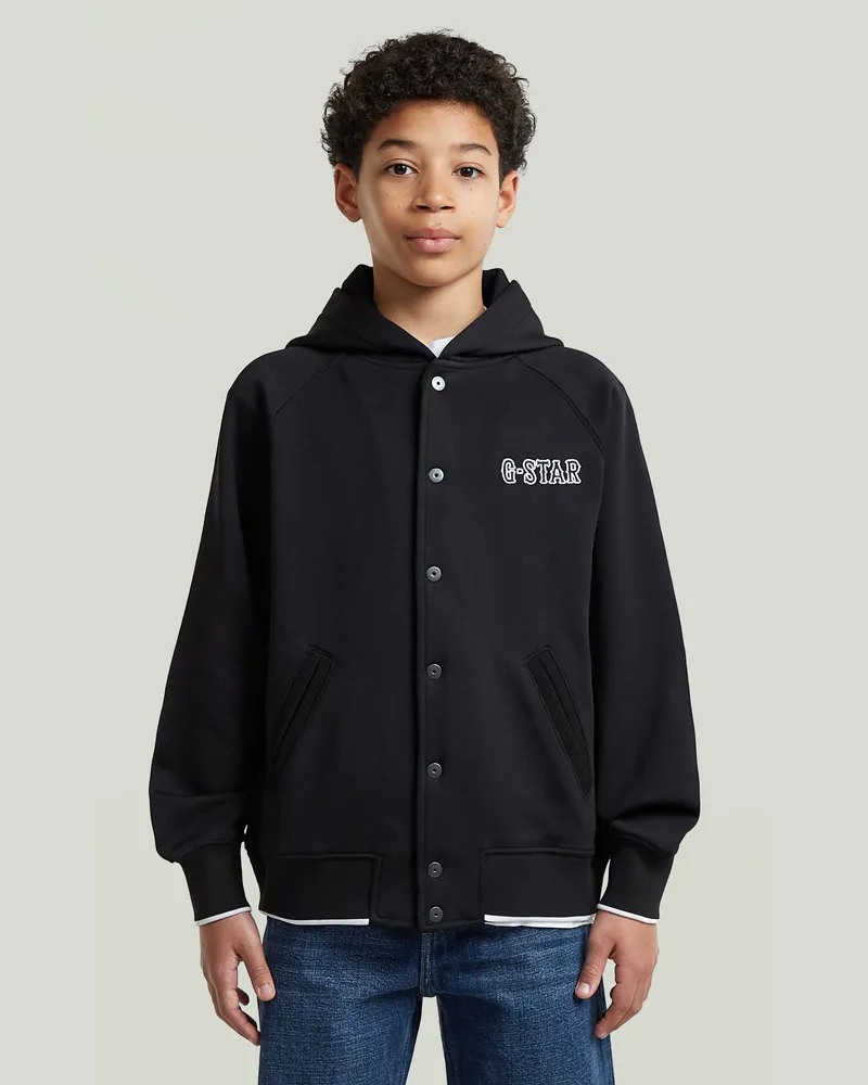 G-STAR RAW Boys Hooded Sweatshirt - Schwarz - jungen Schwarz