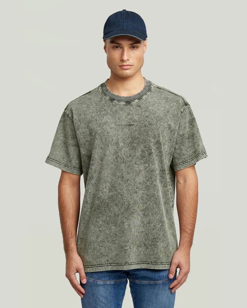 G-STAR RAW Washed Loose T-Shirt - Grau - Herren Grau