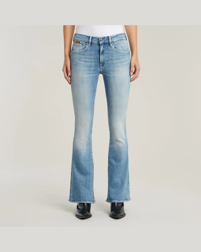 G-STAR RAW 3301 Flare Jeans - Hellblau - Damen Hellblau