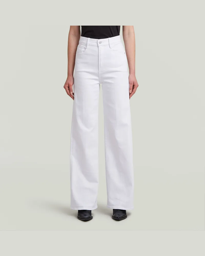 G-STAR RAW Deck 2.0 High Loose Jeans - Weiß - Damen Weiß
