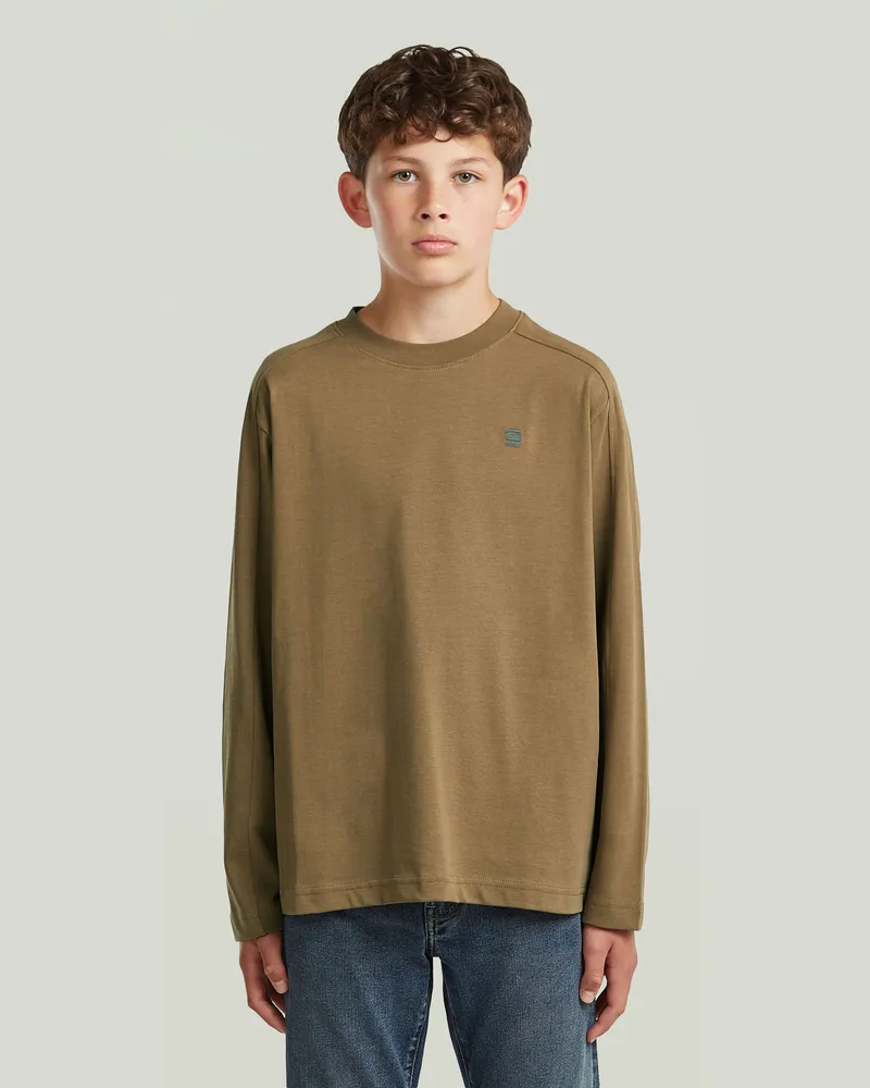 G-STAR RAW Boys Interst Boxy T-Shirt - Braun - jungen Braun