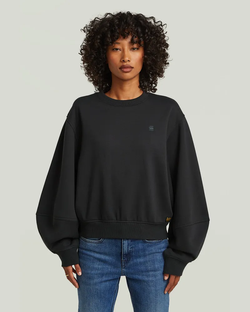 G-STAR RAW Logo Crew Sweatshirt - Grau - Damen Grau