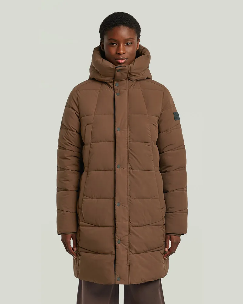 G-STAR RAW Whistler Mid Puffer - Braun - Damen Braun