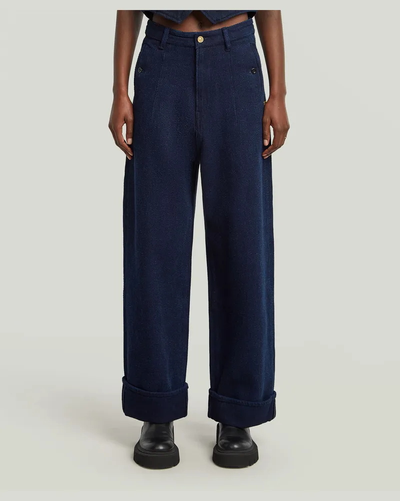 G-STAR RAW Roos High Loose Jeans - Dunkelblau - Damen Dunkelblau