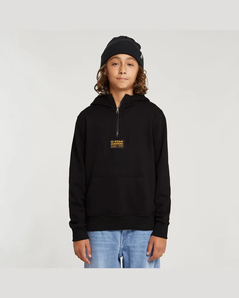 G-STAR RAW Kids Unisex Hooded Zip Sweatshirt - Schwarz - jungen Schwarz
