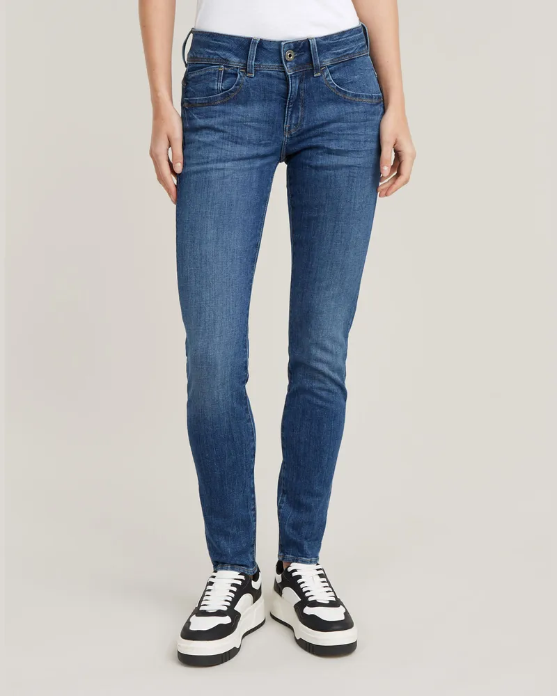 G-STAR RAW Lynn Mid Skinny Jeans - Mittelblau - Damen Mittelblau