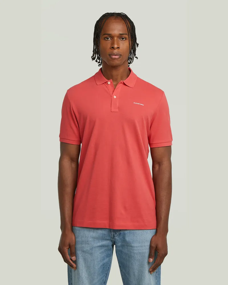 G-STAR RAW Oluv Slim Poloshirt - Rot - Herren Rot