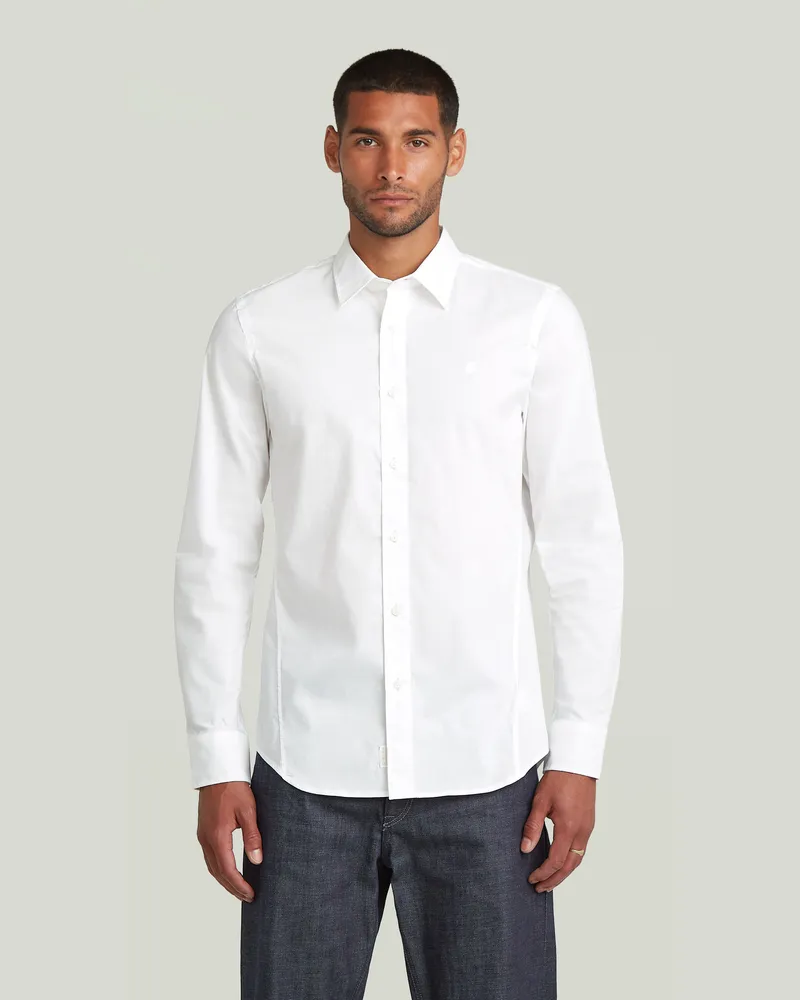 G-STAR RAW Uniform Slim Hemd - Weiß - Herren Weiß