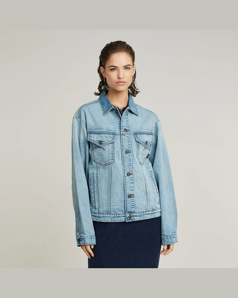 G-STAR RAW Relaxed Denim Jacke - Hellblau - Damen Hellblau