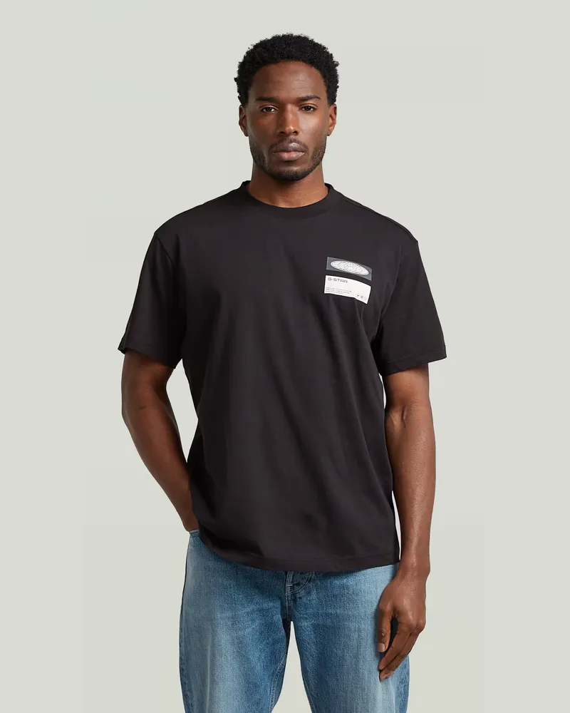 G-STAR RAW Box Globe Graphic T-Shirt - Schwarz - Herren Schwarz