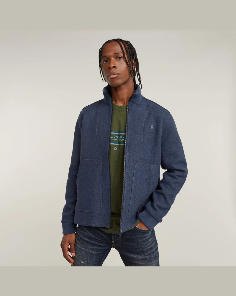 G-STAR RAW Wool Utility Jacket - Mittelblau - Herren Mittelblau