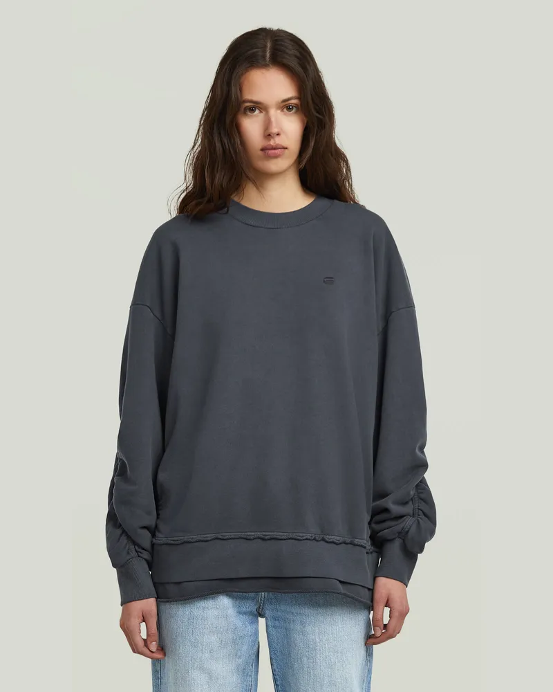 G-STAR RAW Puckering Sweater - Dunkelblau - Damen Dunkelblau