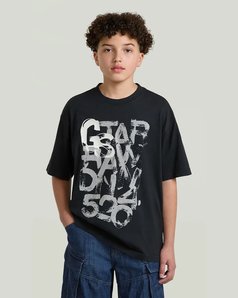 G-STAR RAW Boys Oversized T-Shirt - Schwarz - jungen Schwarz