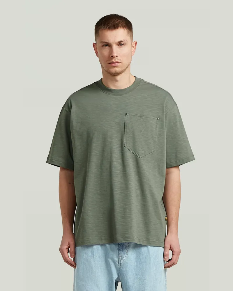 G-STAR RAW Pocket Loose T-Shirt - Grün - Herren Grün