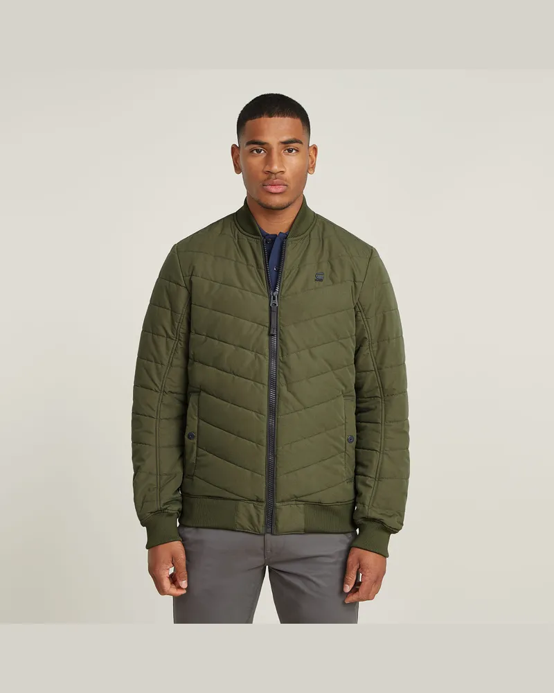 G-STAR RAW Padded Bomber Jacke - Grün - Herren Grün