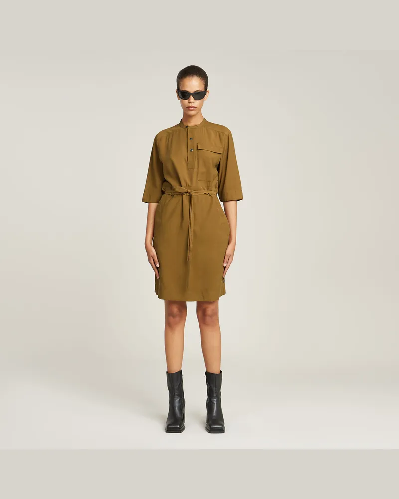 G-STAR RAW Fluid Kleid - Beige - Damen Beige