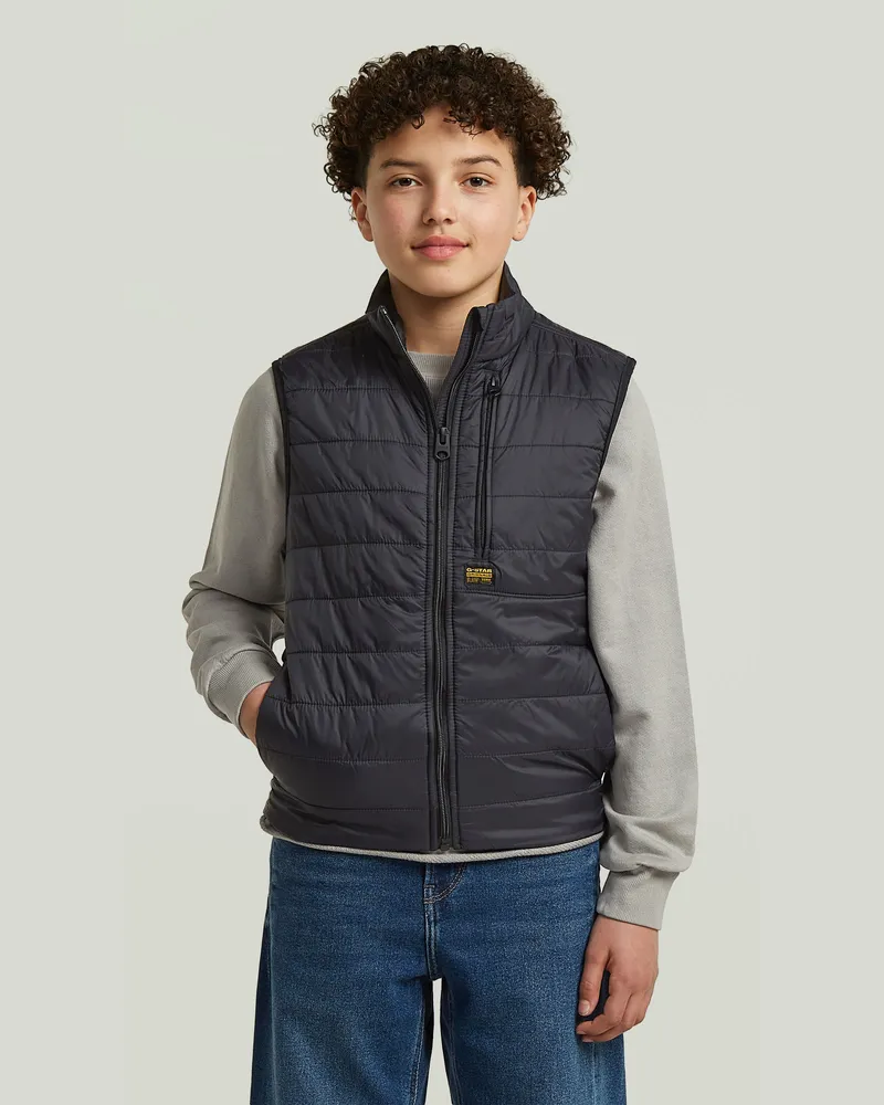 G-STAR RAW Boys Foundation Padded Liner Weste - Schwarz - jungen Schwarz