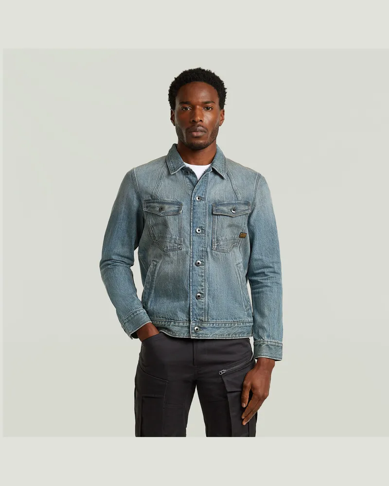 G-STAR RAW A-Line Slim Jacke - Hellblau - Herren Hellblau