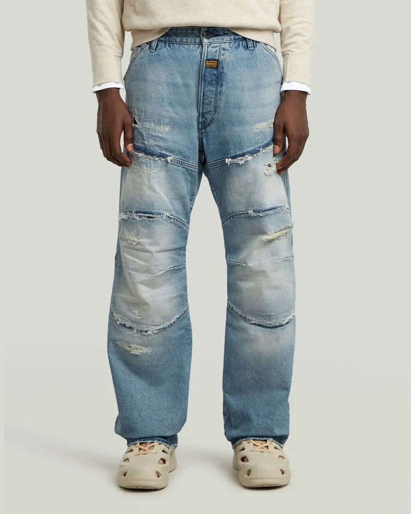 G-STAR RAW Elwood Unisex Low Loose Jeans - Mittelblau - Herren Mittelblau