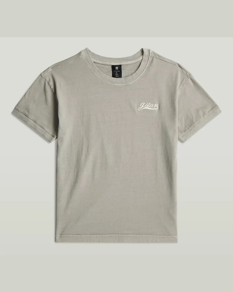 G-STAR RAW Girls Badge Top - Grau - mädchen Grau