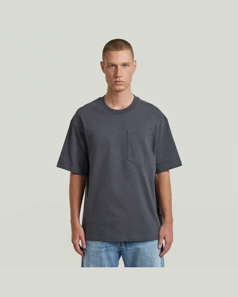 G-STAR RAW Pocket Loose T-Shirt - Grau - Herren Grau