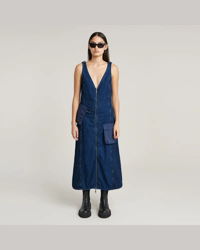 G-STAR RAW Cargo Kleid - Dunkelblau - Damen Dunkelblau