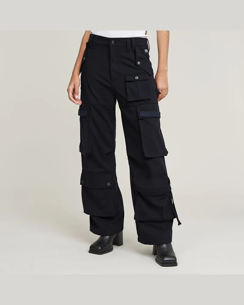 G-STAR RAW Mega Cargohose - Dunkelblau - Damen Dunkelblau