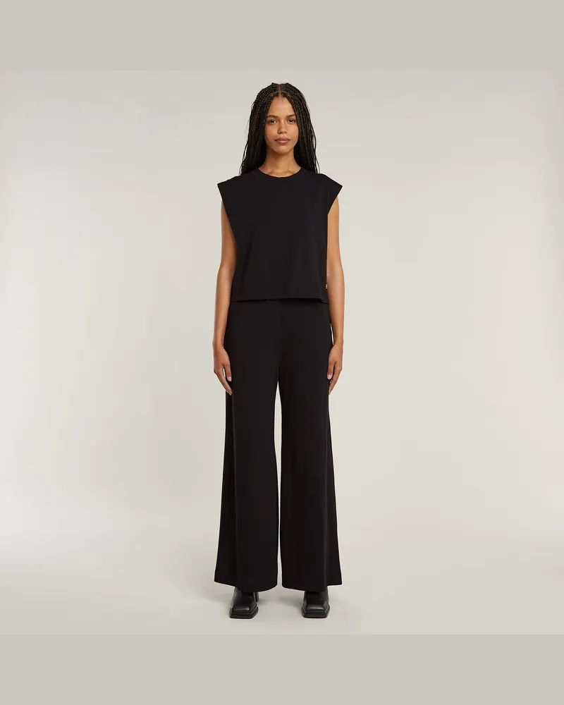 G-STAR RAW Double Layer Wide Leg Jumpsuit - Schwarz - Damen Schwarz