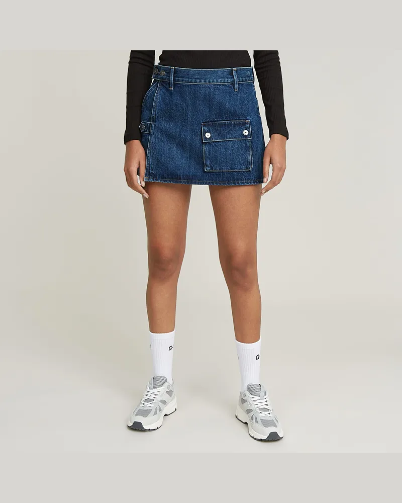 G-STAR RAW Micro Denim Skort - Dunkelblau - Damen Dunkelblau