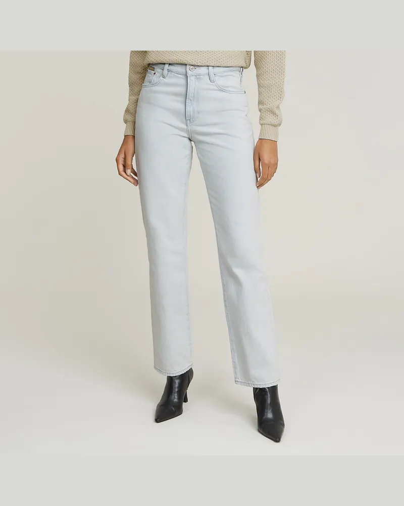 G-STAR RAW Viktoria High Straight Jeans - Hellblau - Damen Hellblau