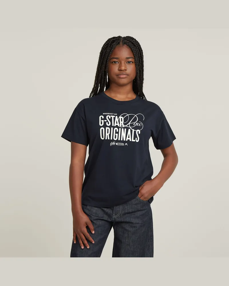 G-STAR RAW Mädchen Top Loose - Dunkelblau - mädchen Dunkelblau