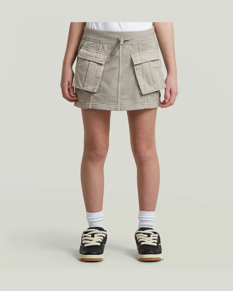 G-STAR RAW Girls Mini Cargo Sweat Skirt PM - Grau - mädchen Grau