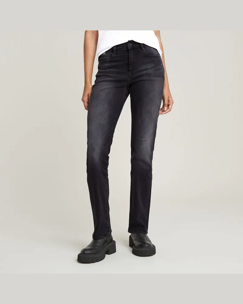 G-STAR RAW Strace Straight Jeans - Schwarz - Damen Schwarz